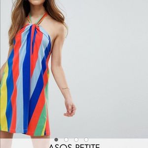 Petite multicolor sundress